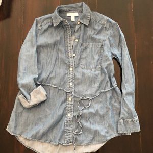 Maternity Chambray Tunic